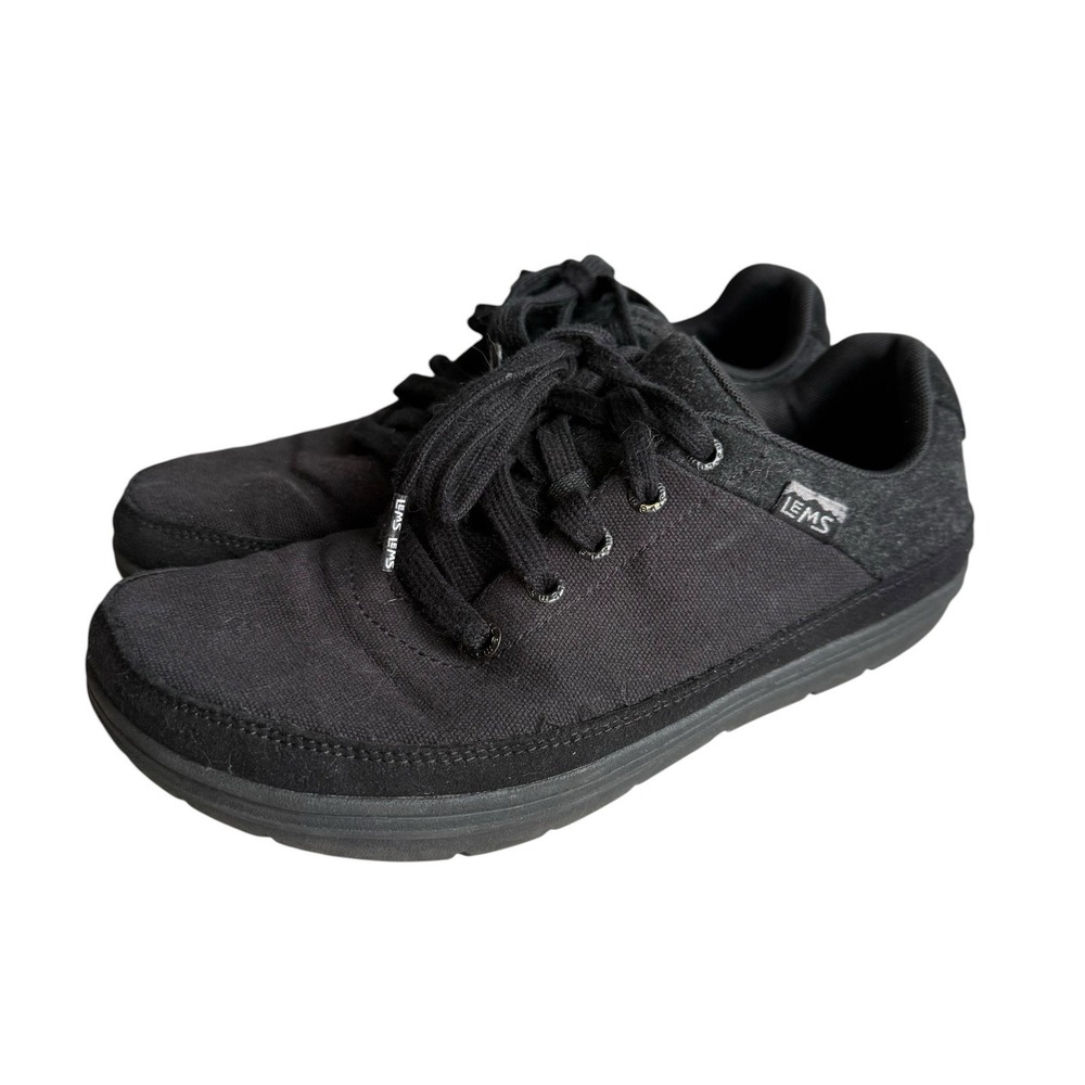 Lems Chillum Blackjack Black Minimalist Barefoot Shoes Mens 7 Womens 8.5